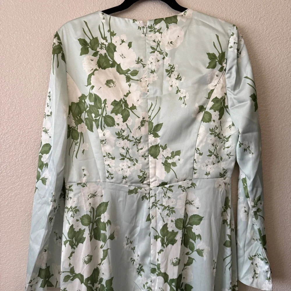 AW‎ Bridal Sz 14 Ginevra Mottled Moss Green Dress